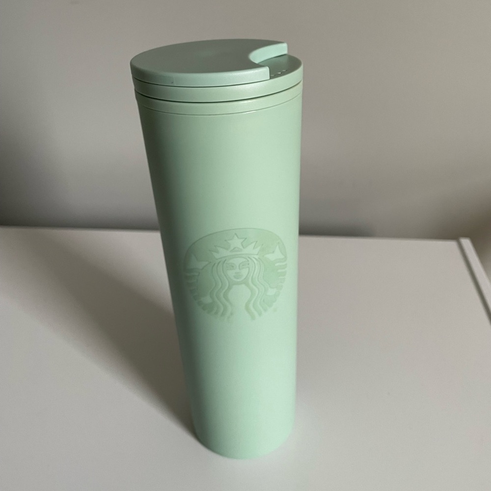 Mint Green Starbucks Matted Reusable Tumbler 16oz Recycled Earth Day